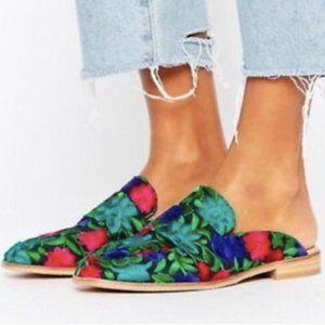 Free People Brocade Mules